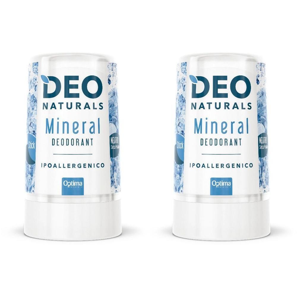 Due deodoranti stick "DEO NATURALS Mineral". Ipoallergenico.