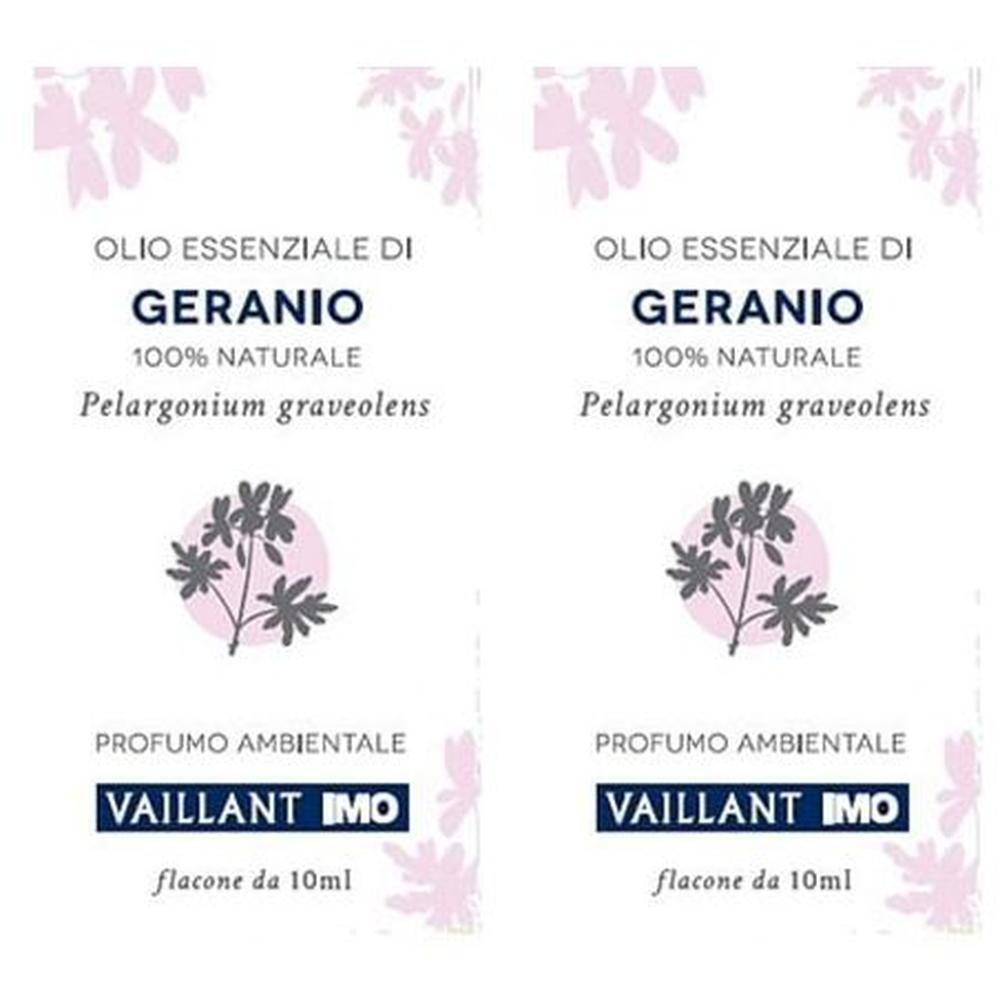Due flaconi di olio essenziale di geranio, 100% naturale, 10ml.