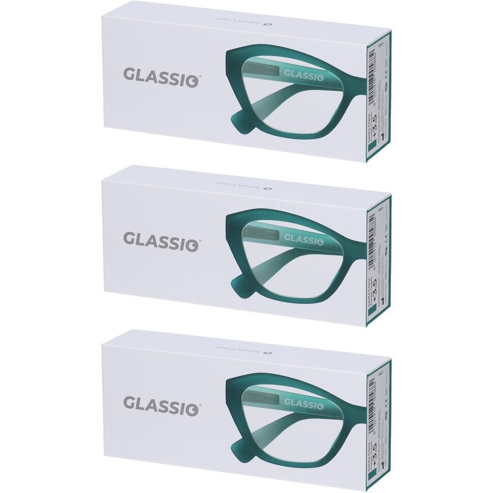 Occhiali da Lettura Glassio Santa Clara Colore Verde Foresta Gradazione +3,5