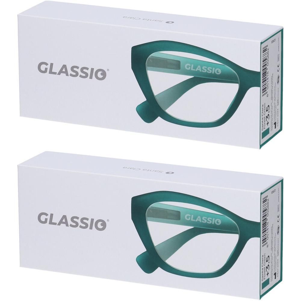 Occhiali da Lettura Glassio Santa Clara Colore Verde Foresta Gradazione +3,5