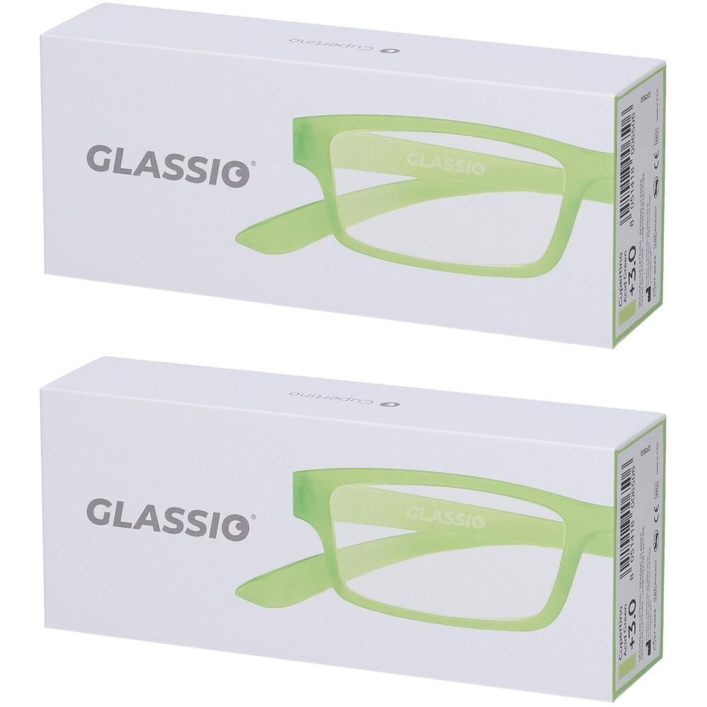 Occhiali da Lettura Glassio Cupertino Colore Verde Acido Gradazione +3,0