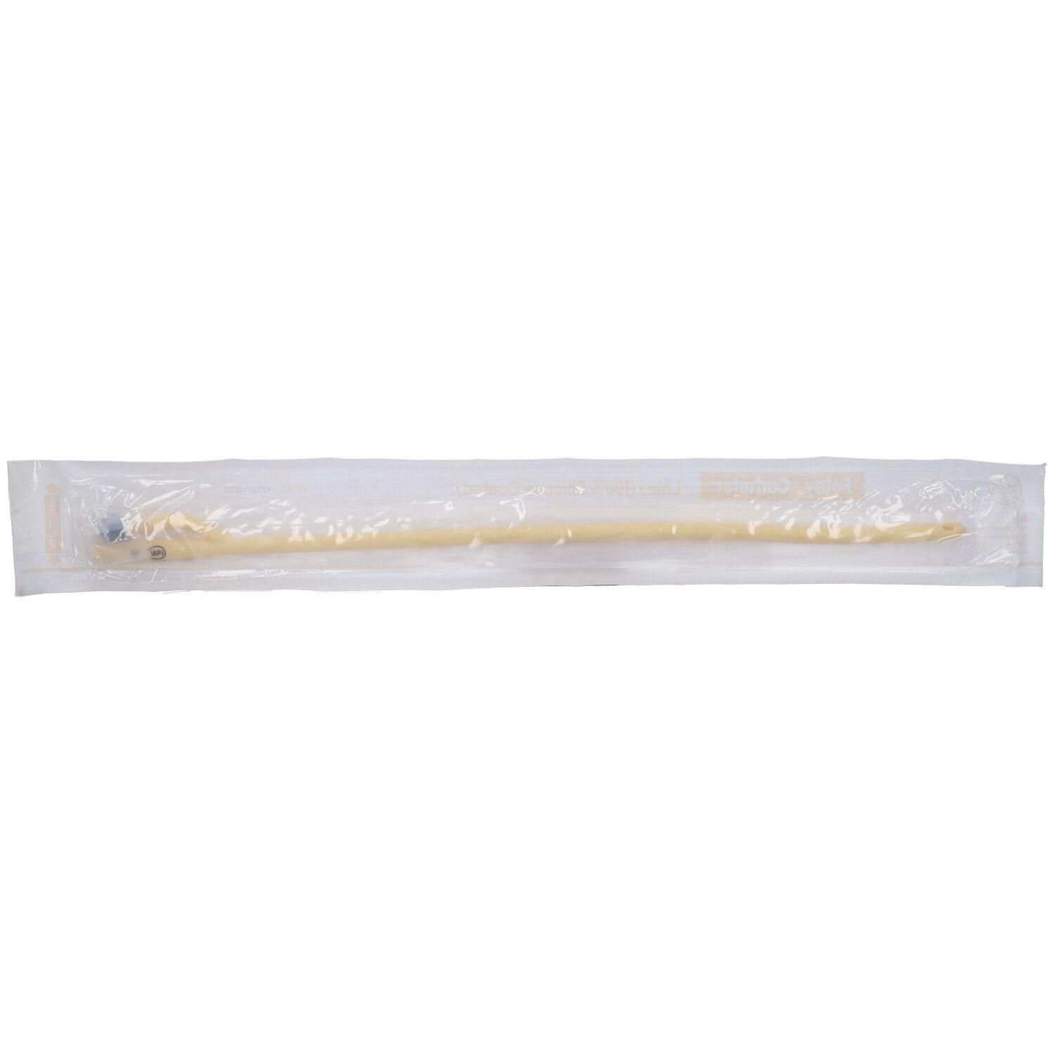 Catetere Foley Ch24 Punta Chiusa 2 Vie 2 Fori Laterali In Lattice Ricoperto Di Silicone 1 Pezzo