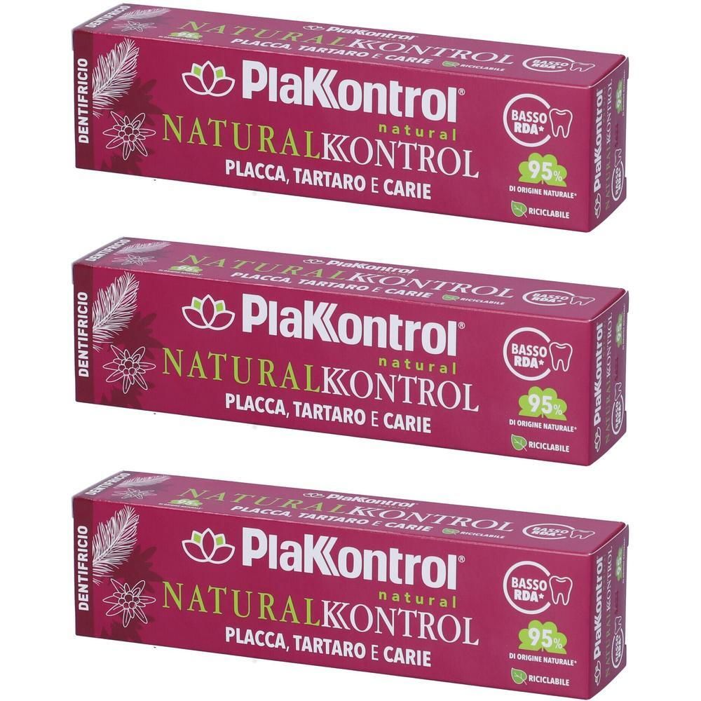 Plakkontrol Natural Kontrol Dentifricio