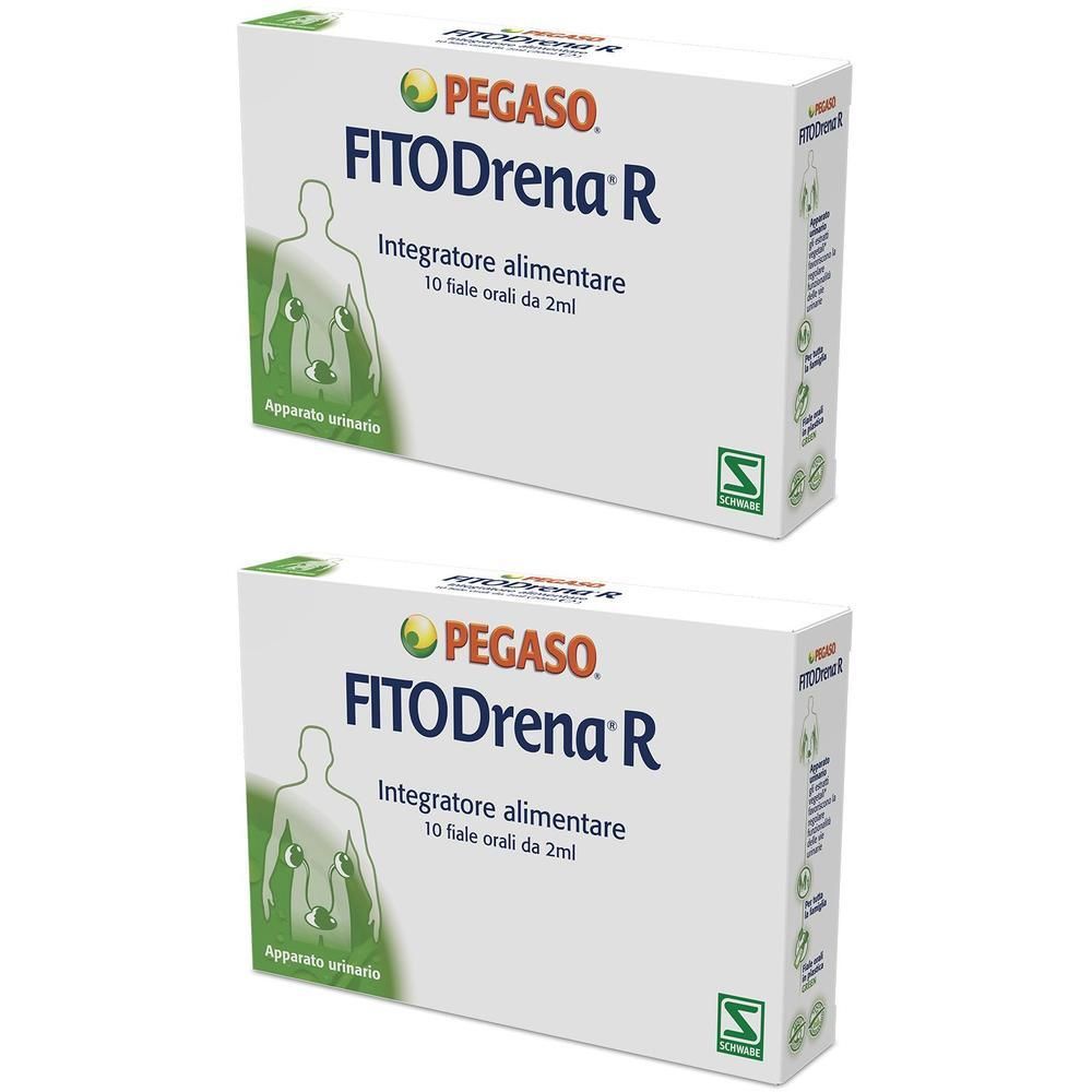 Due confezioni di Fitodrena R, integratore alimentare, 10 fiale da 2ml.