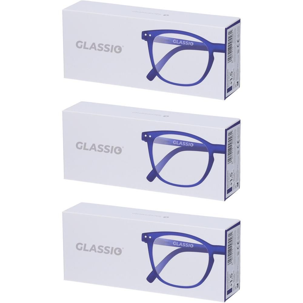 Occhiali da Lettura Glassio Sacramento Colore Blu Scuro Gradazione +1,5