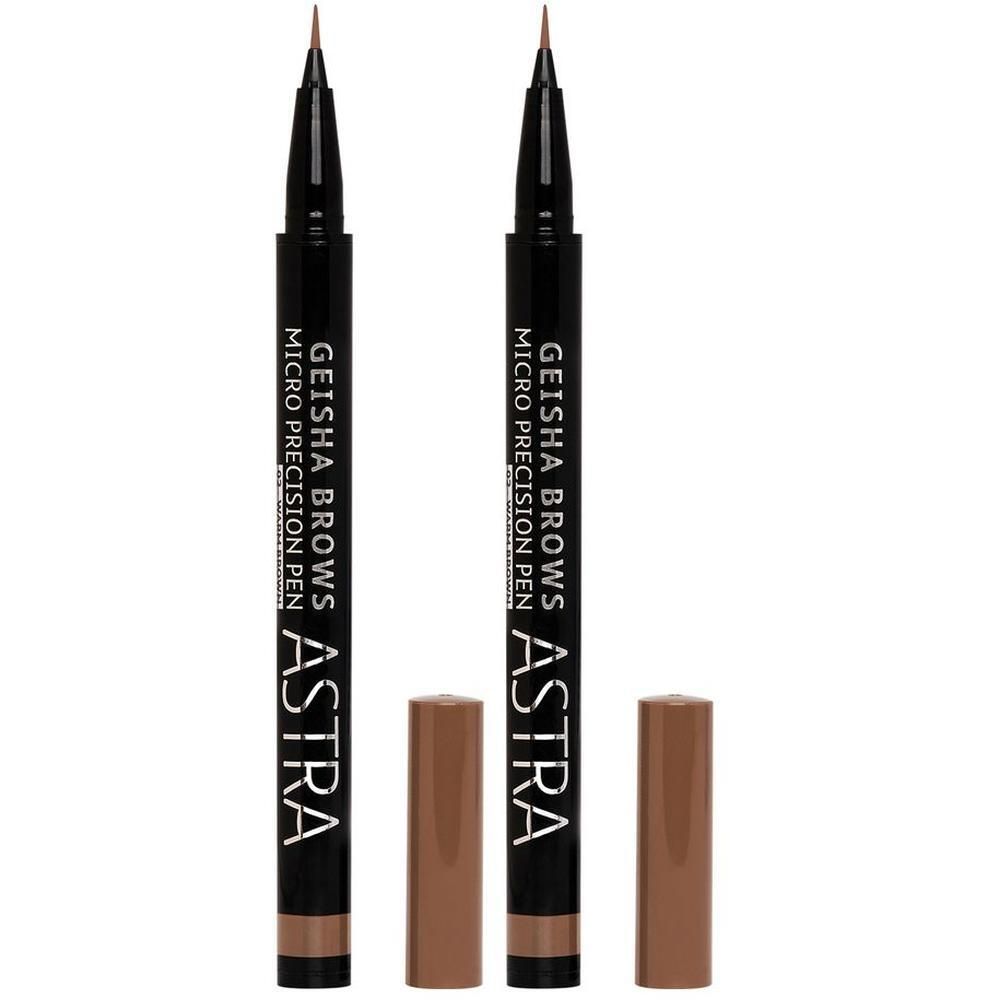 ASTRA Make-UP Geisha Brows Micro Precision Pen - Penna Sopracciglia Effetto 3D Tonalità 02