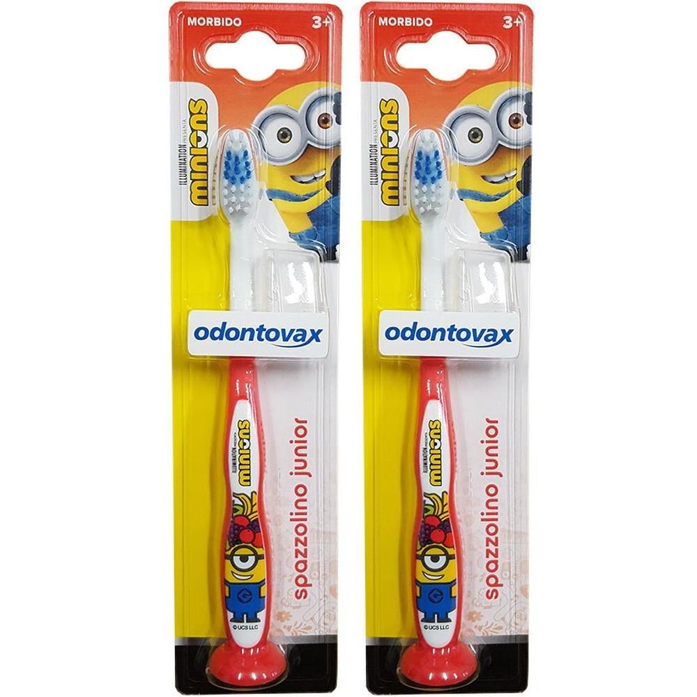 Odontovax Spazzolino Junior Minions Rosso Igiene Orale