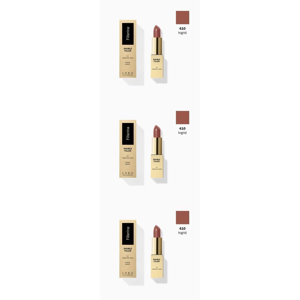 LABO Fillerina Double Filler 12 Hyaluronic Acids Creamy Rossetto Colore 410 Ingrid