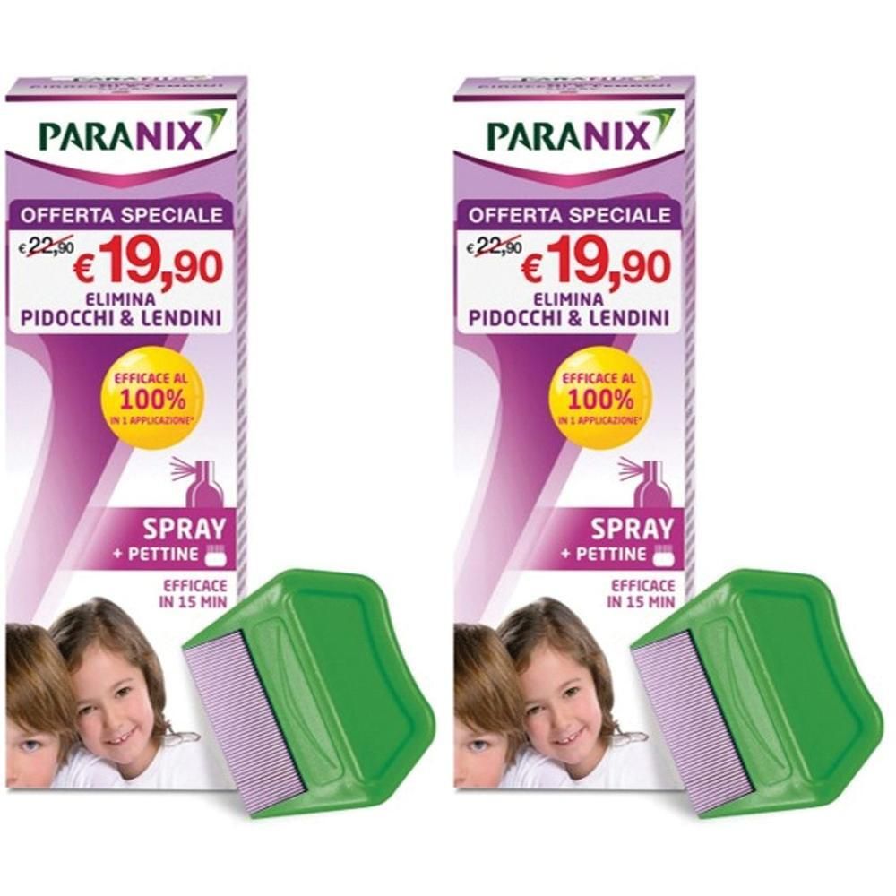 Trattamento Spray Pidocchi E Lendini Paranix 100 Ml + Pettine Taglio Prezzo