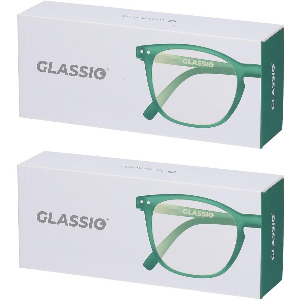 Occhiali da Lettura Glassio Sacramento Colore Verde Foresta Gradazione +2,0