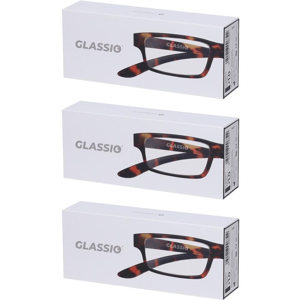 Occhiali da Lettura Glassio Cupertino Colore Tortoise Gradazione +1,0