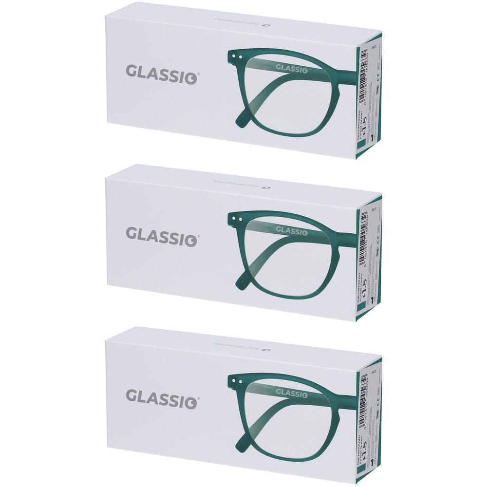 Occhiali da Lettura Glassio Sacramento Colore Verde Foresta Gradazione +1,5