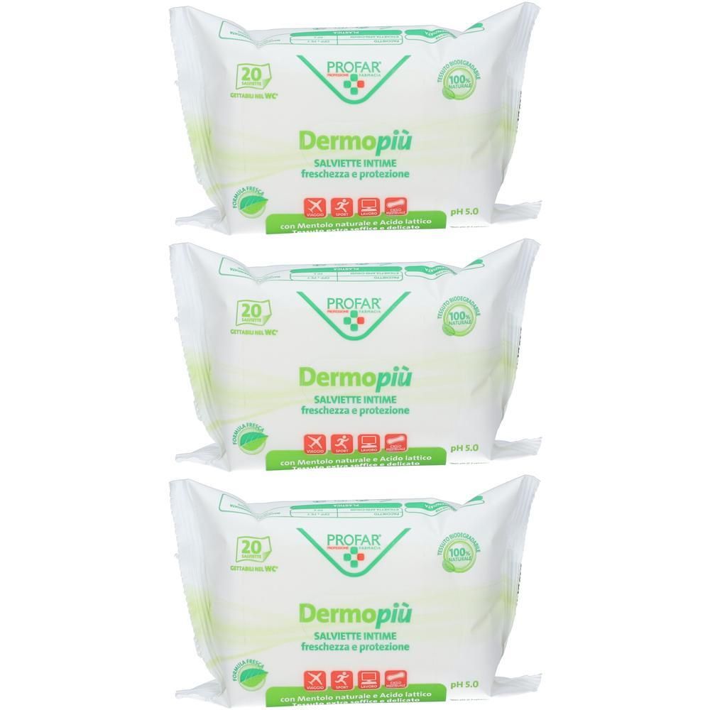 Dermo Piu' Salviette Intime 20 Pezzi Profar