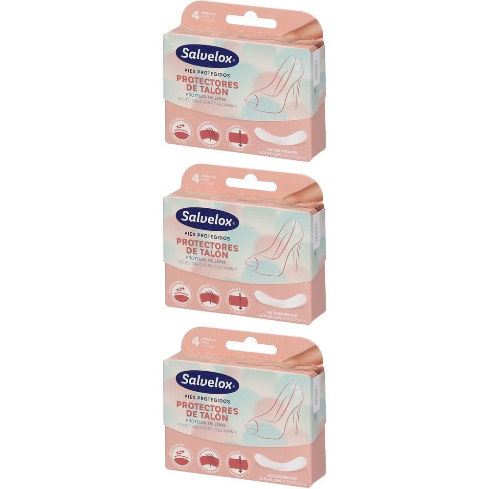 Tre confezioni di protezioni per tallone Salvelox.