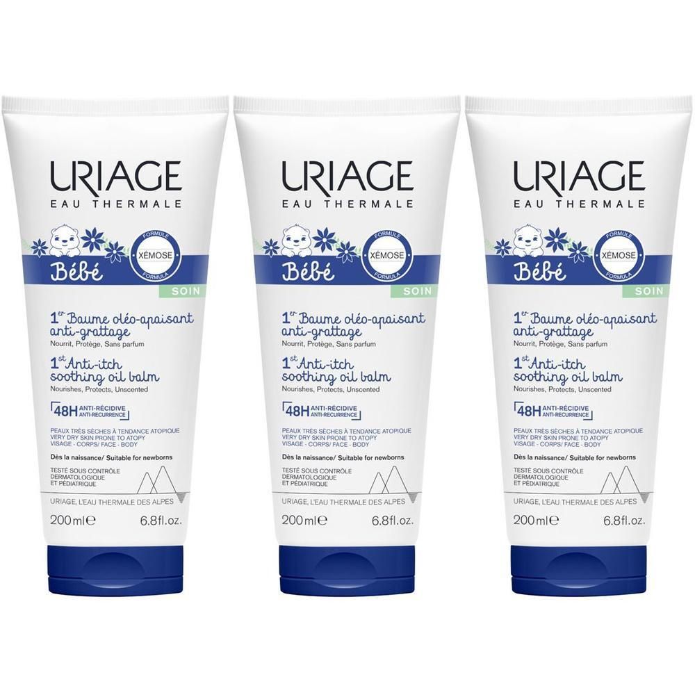 URIAGE XEMOSE C8+ 1° Balsamo oleo-lenitivo antiprurito, pelle secca, atopica, eczema, bambini, viso, corpo