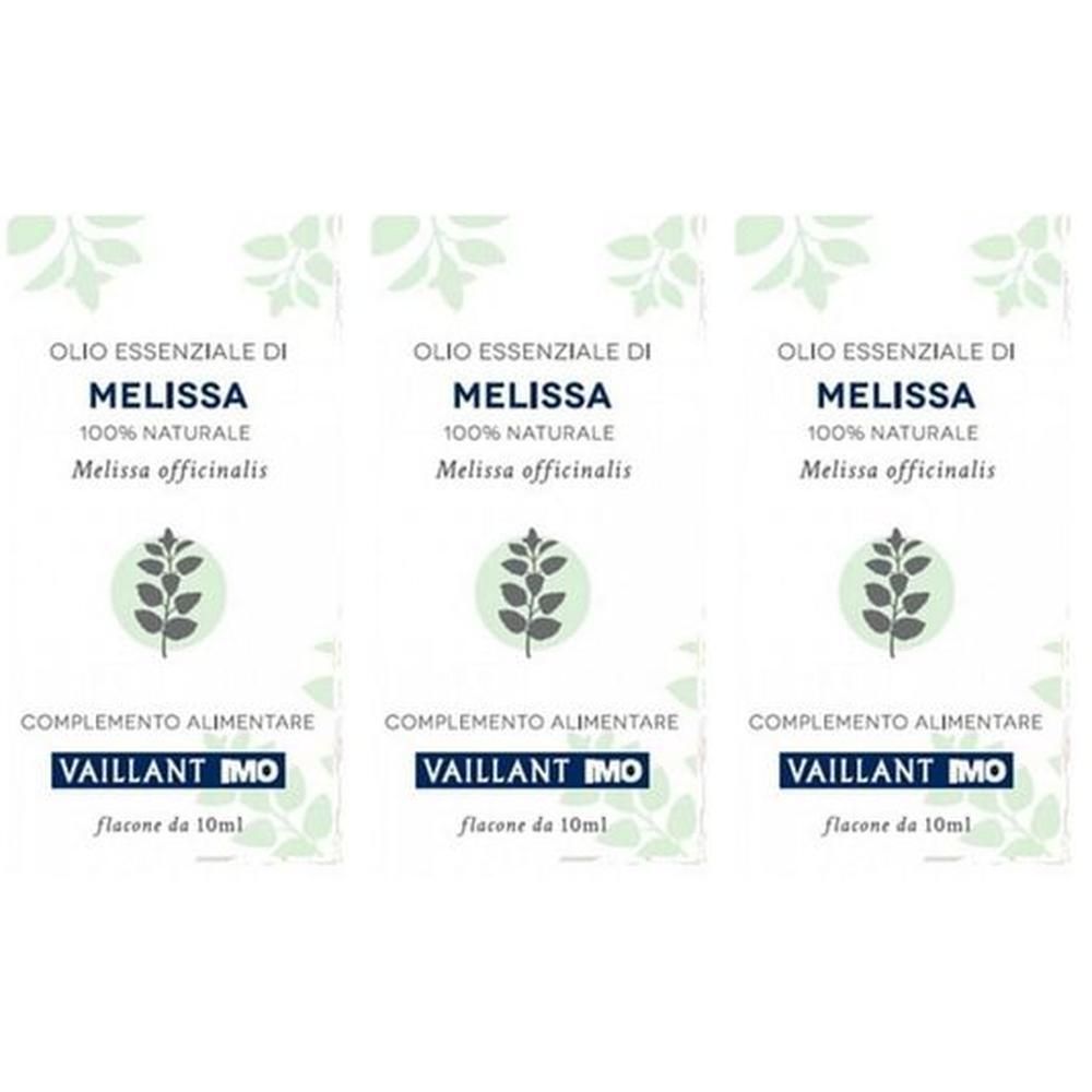 Tre confezioni di Olio Essenziale di Melissa Vaillant IMO, 100% naturale, flacone da 10ml.
