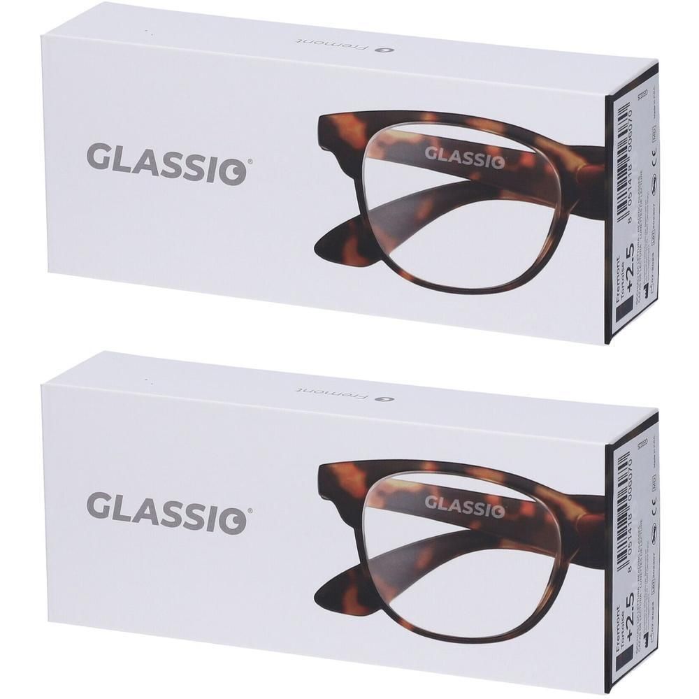Occhiali da Lettura Glassio Fremont Colore Tortoise Gradazione +2,5