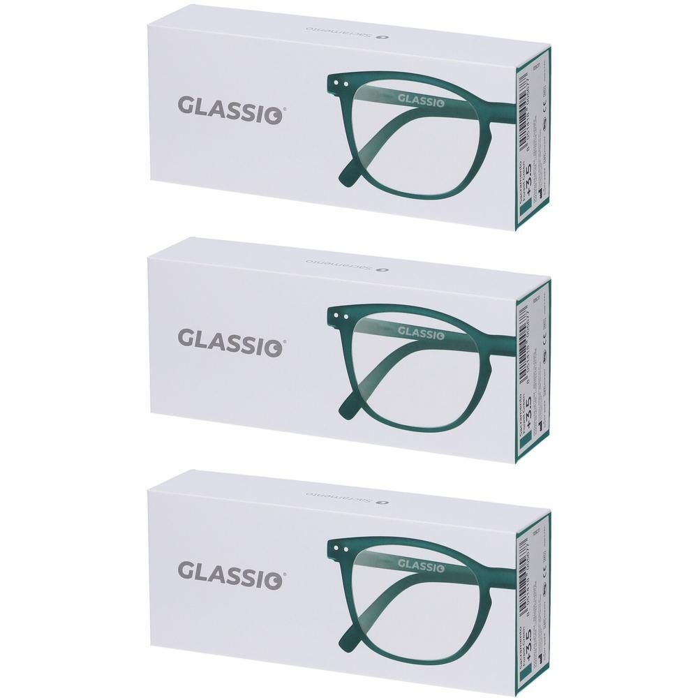 Occhiali da Lettura Glassio Sacramento Colore Verde Foresta Gradazione +3,5