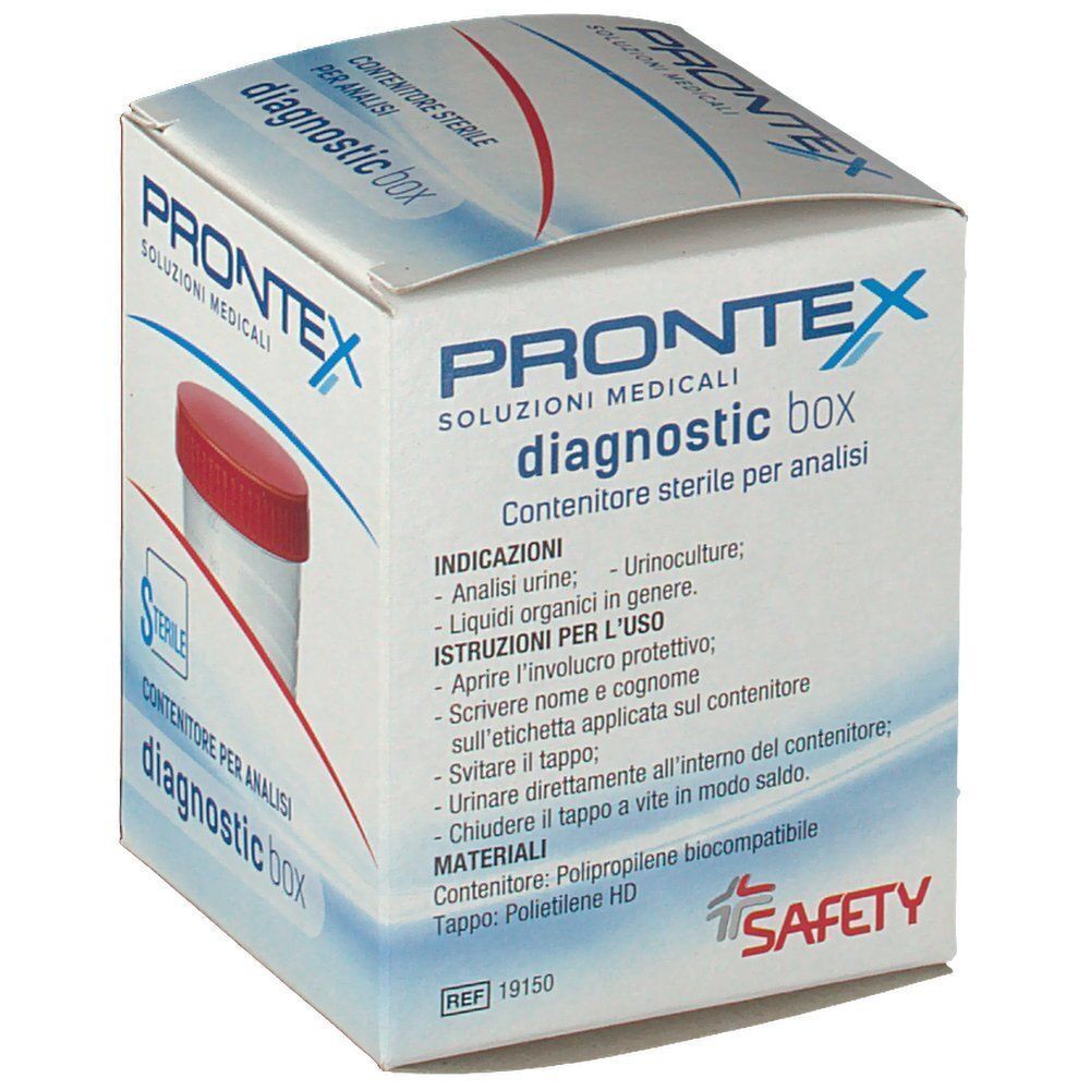 Confezione per contenitore sterile per campioni Prontex.