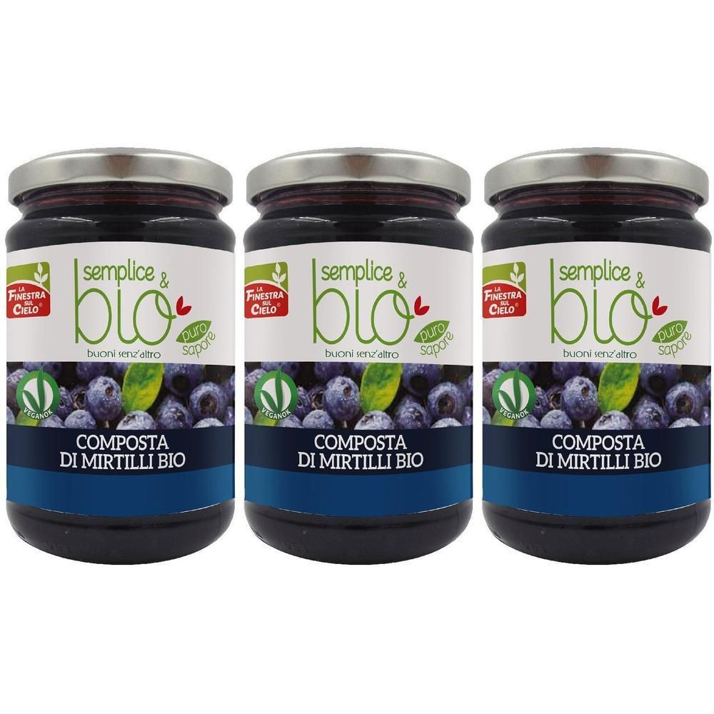 Composta Di Mirtilli Bio Con Polpa Di Mela 320 G