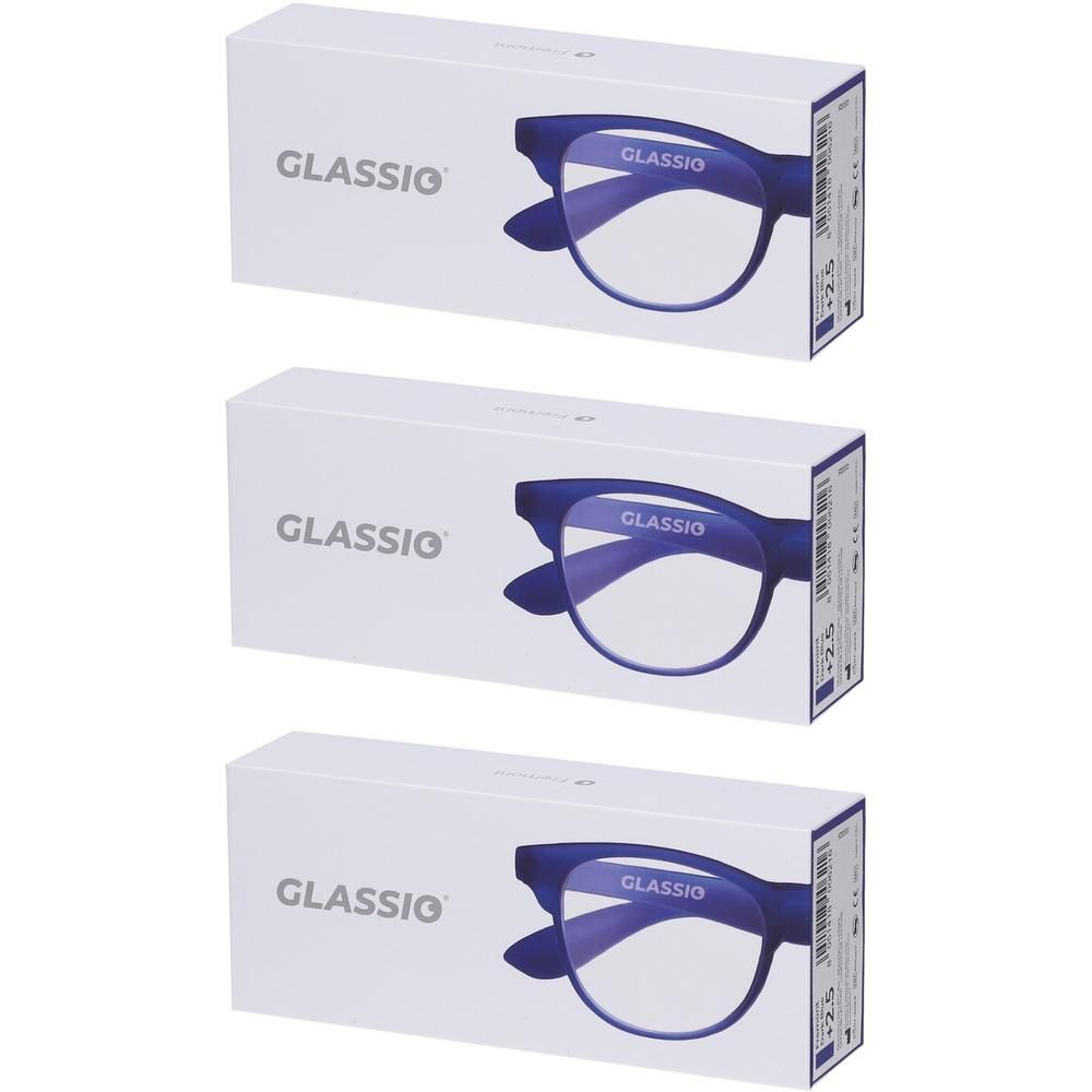 Occhiali da Lettura Glassio Fremont Colore Blu Scuro Gradazione +2,5