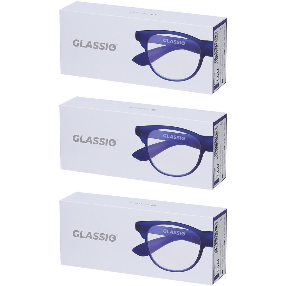 Occhiali da Lettura Glassio Fremont Colore Blu Scuro Gradazione +3