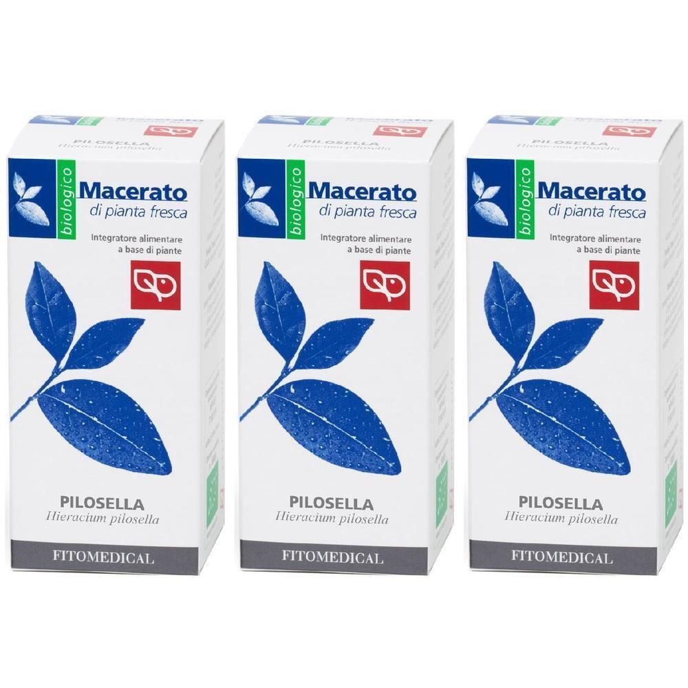 Tre confezioni di Pilosella Macerato di pianta fresca, biologico.
