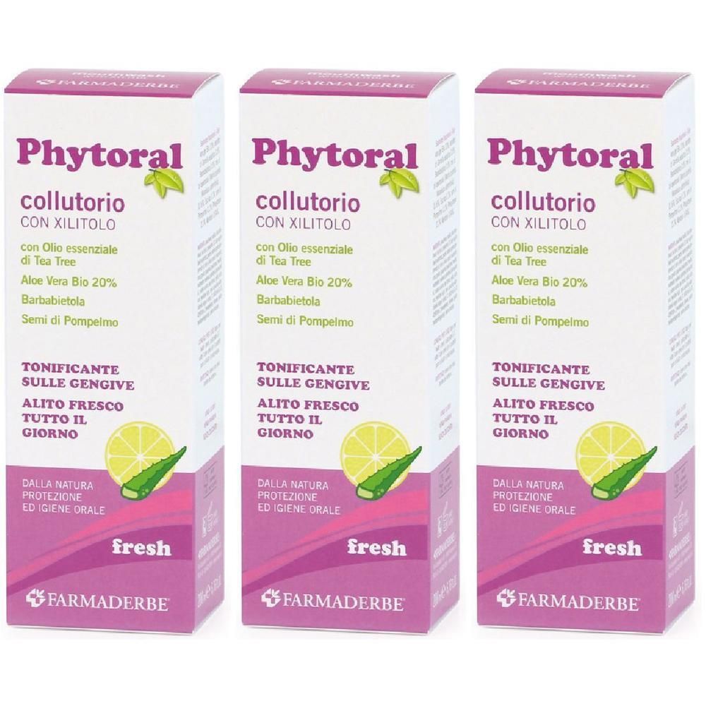 Phytoral Collutorio Con Xilitolo Fresh 200 Ml