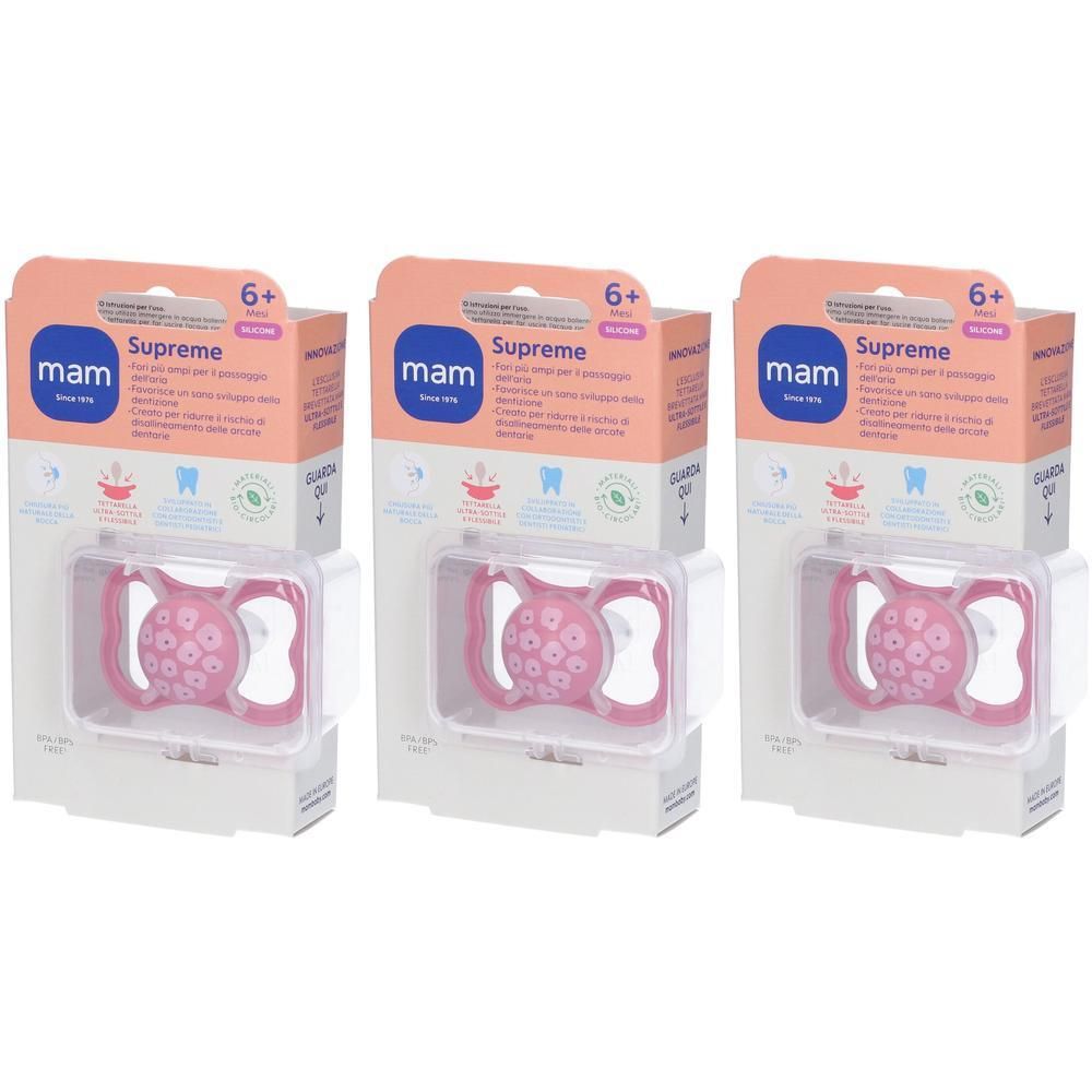Mam Succhietto Supreme 6+ Silicone Single Box Femmina