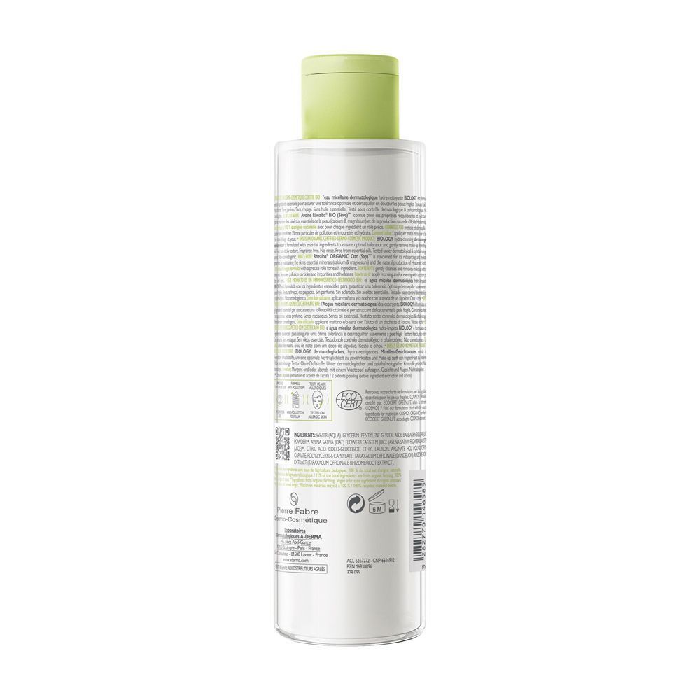 A-Derma Biology Acqua micellare dermatologica idra-detergente 200ml - Struccante