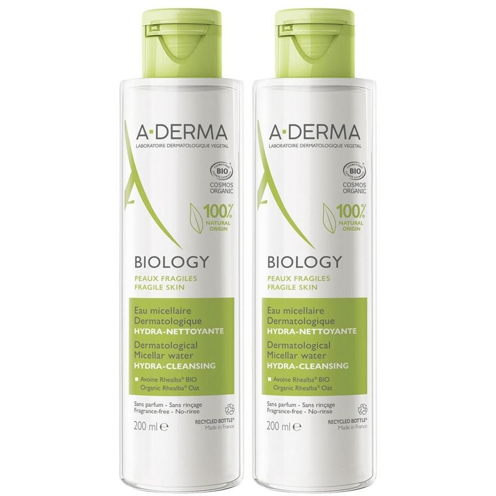 A-Derma Biology Acqua micellare dermatologica idra-detergente 200ml - Struccante