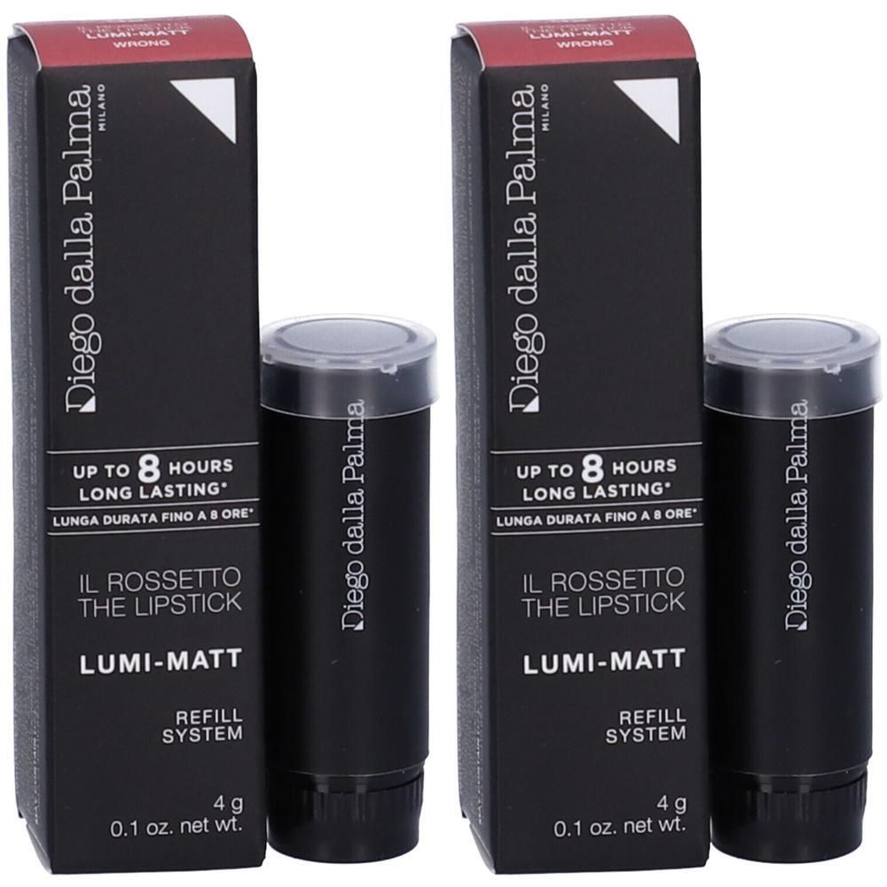 Due rossetti Diego dalla Palma Lumi-Matt, sistema refill, 4g.