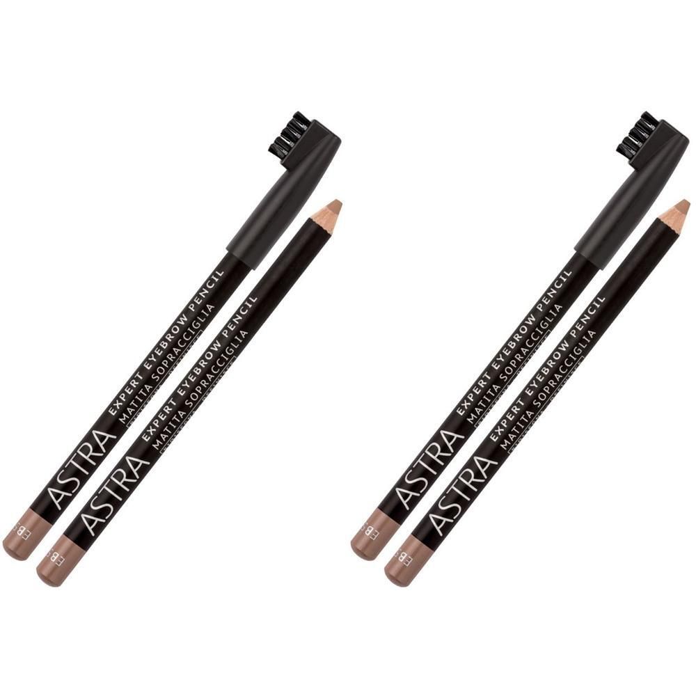 ASTRA Make-UP Expert Eyebrow Pencil - Matita Sopracciglia Pettinino Modellante Tonalità Eb5