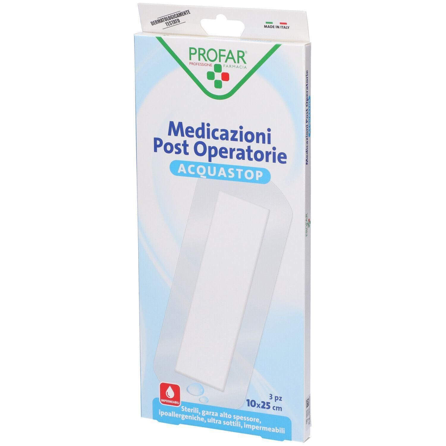 Profar Acquastop Medicazione Post Operatoria 10x25 cm