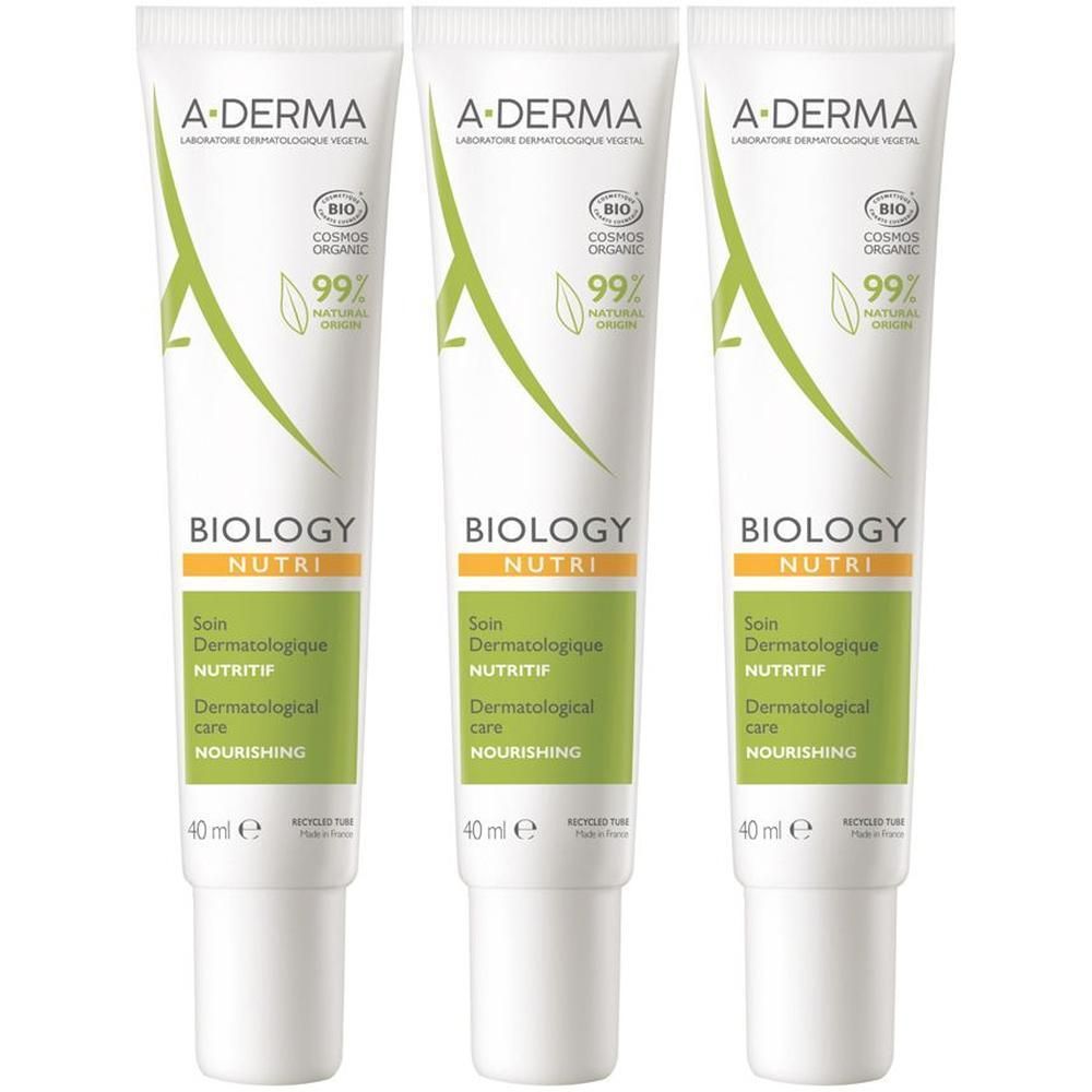 A-Derma Biology Nutri Trattamento dermatologico nutritivo per il viso 40ml - pelle molto secca