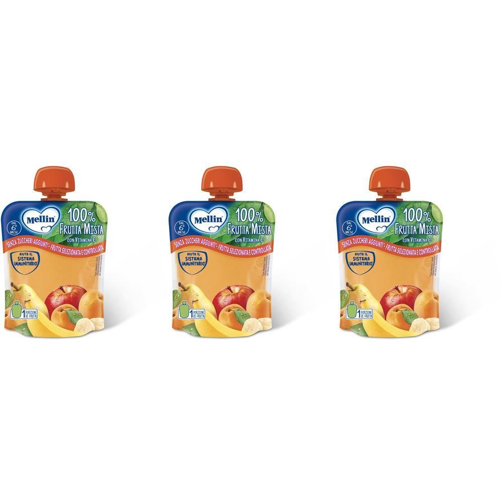 Mellin Pouch Frutta Mista 90 G