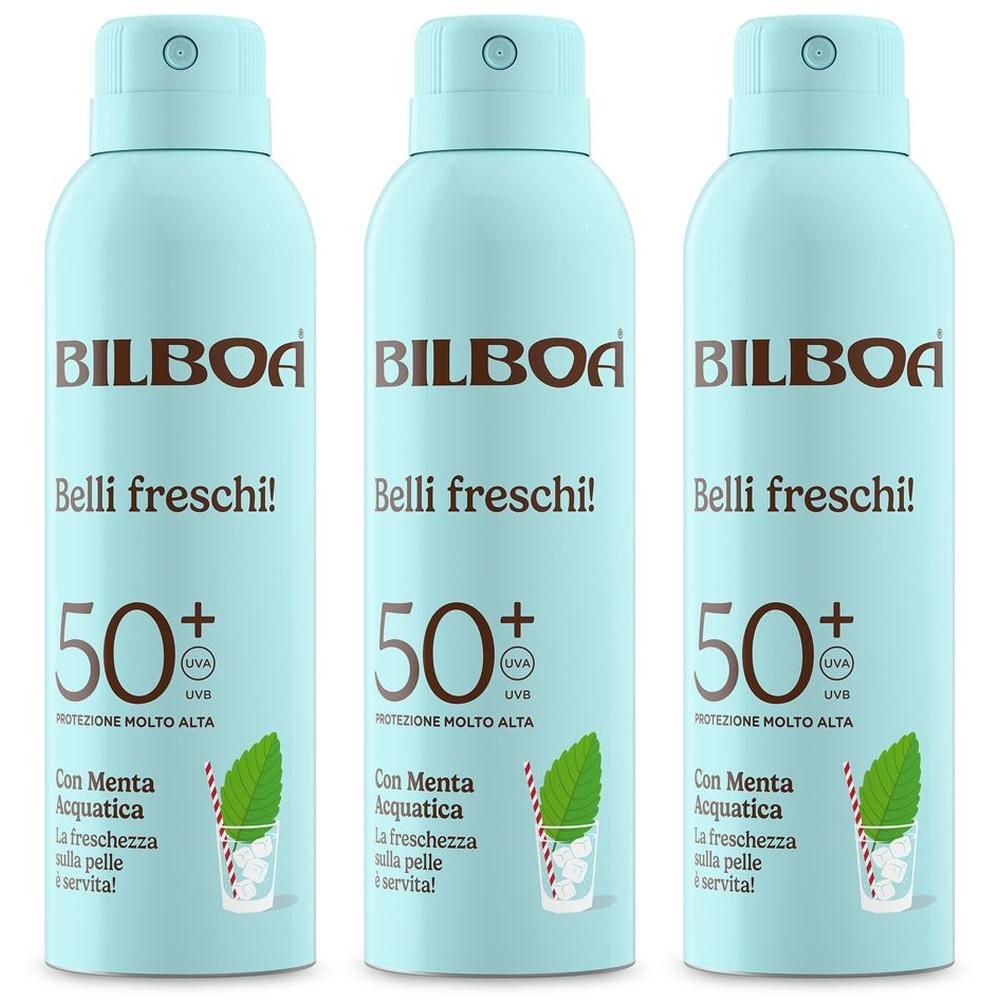 Bilboa Belli Freschi Spray Solare SPF 50+ menta acquatica