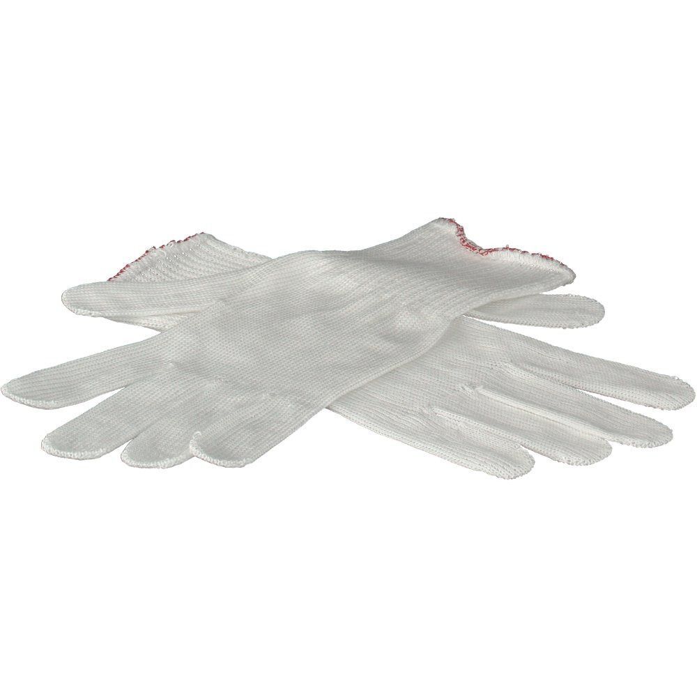 Due paia di guanti in tessuto bianco.