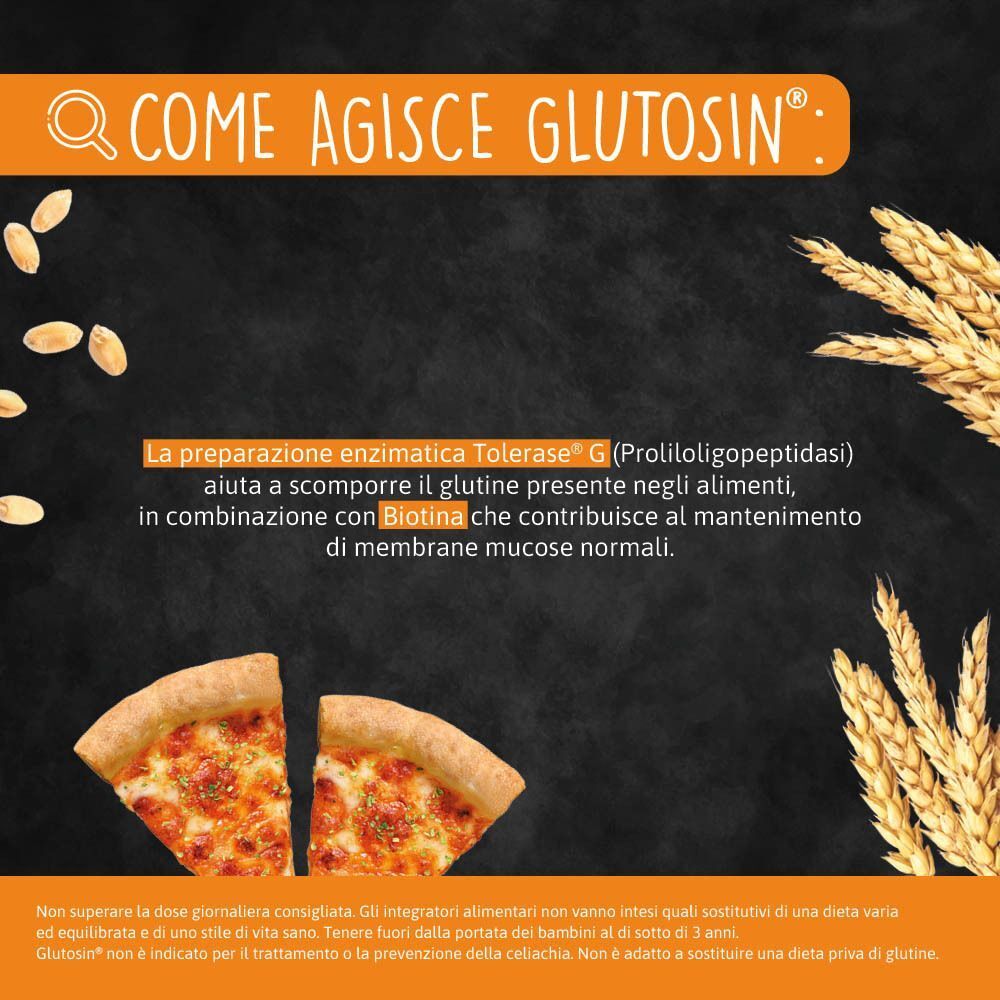 Come agisce Glutosin: Tolerase G e biotina aiutano a scomporre il glutine.