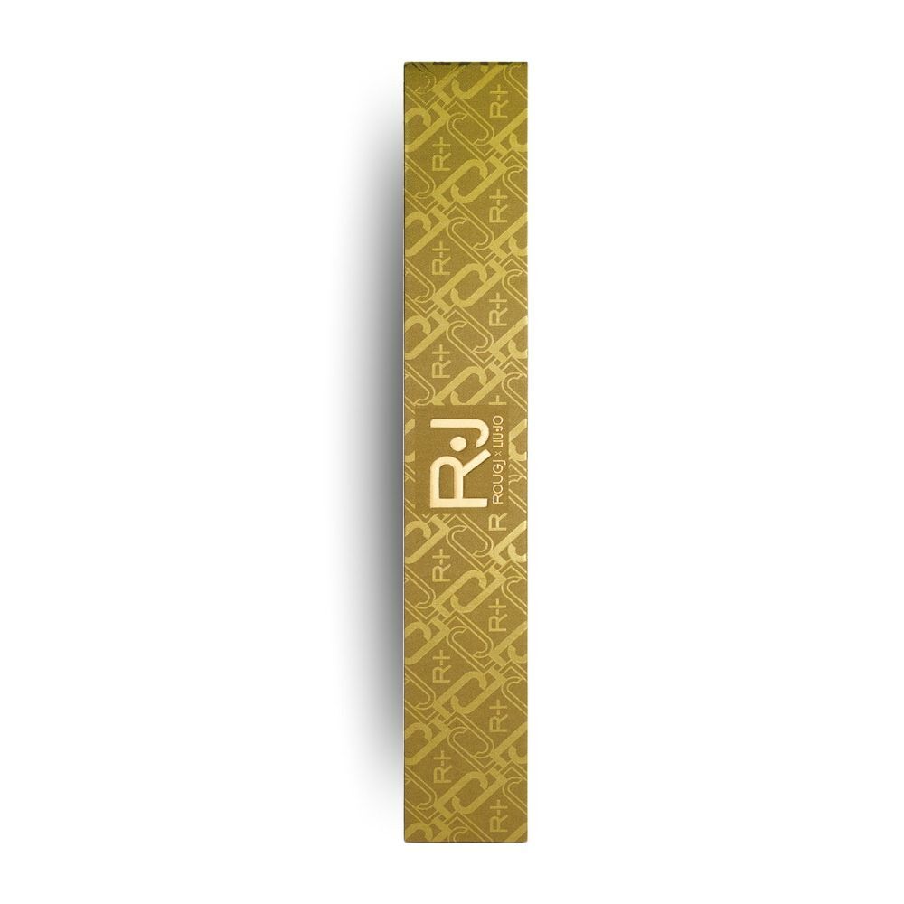 Confezione dorata con logo R+J e motivo.