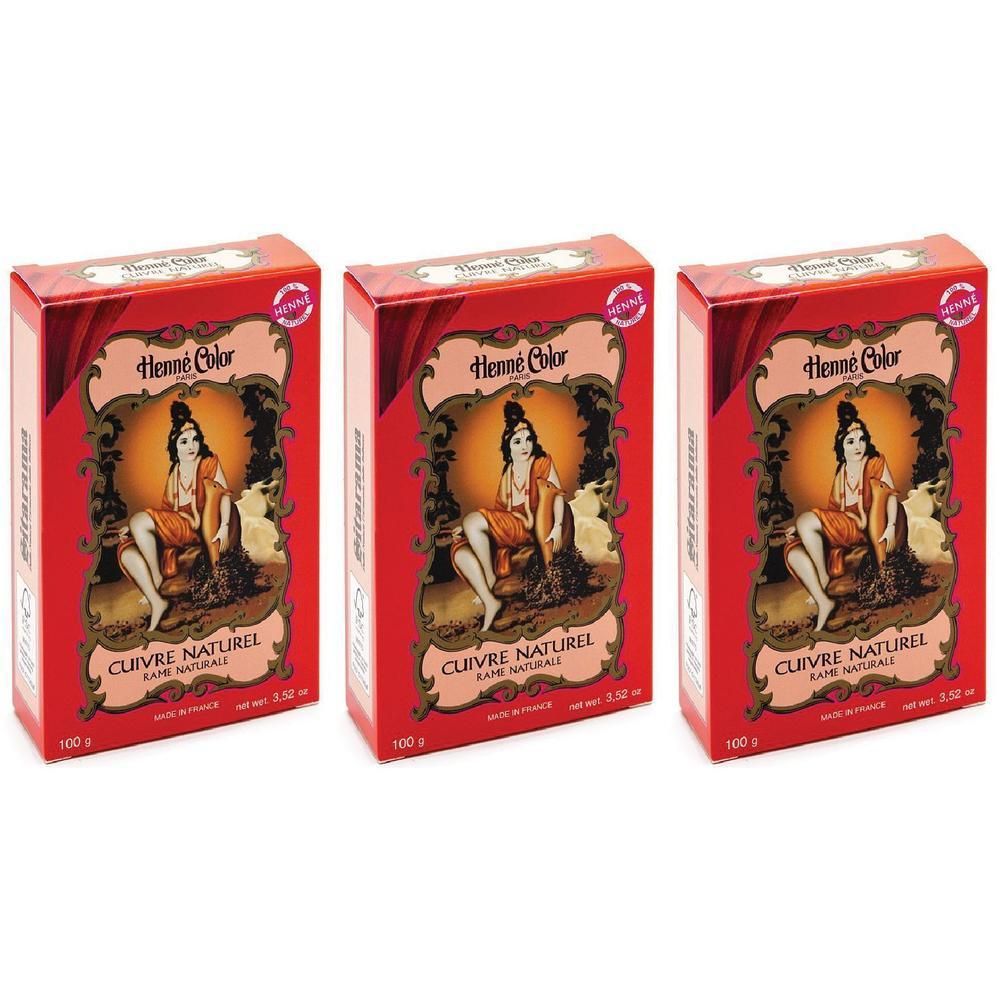 Henne Color Polvere Vegetale Colorante Riflessante Cuivre Rosso Rame Naturale
