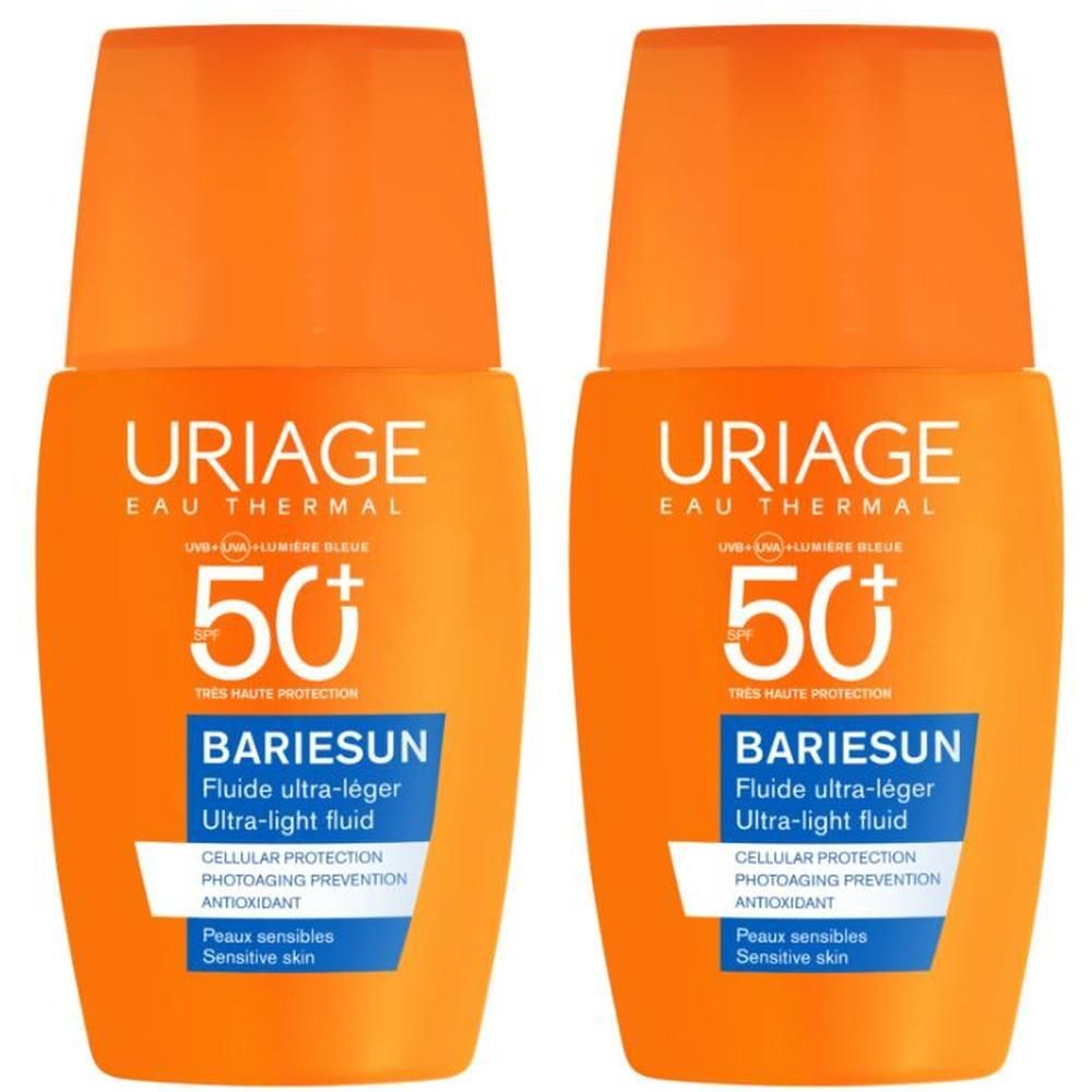 URIAGE Bariésun Fluido ultra-leggero invisibile SPF50+ pelle sensibile, viso, solare
