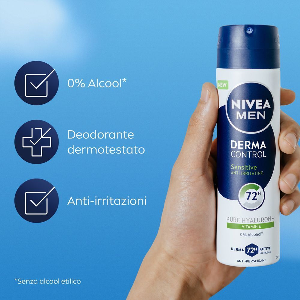 Nivea Men Derma Control Sensitive Deodorante Spray 72h
