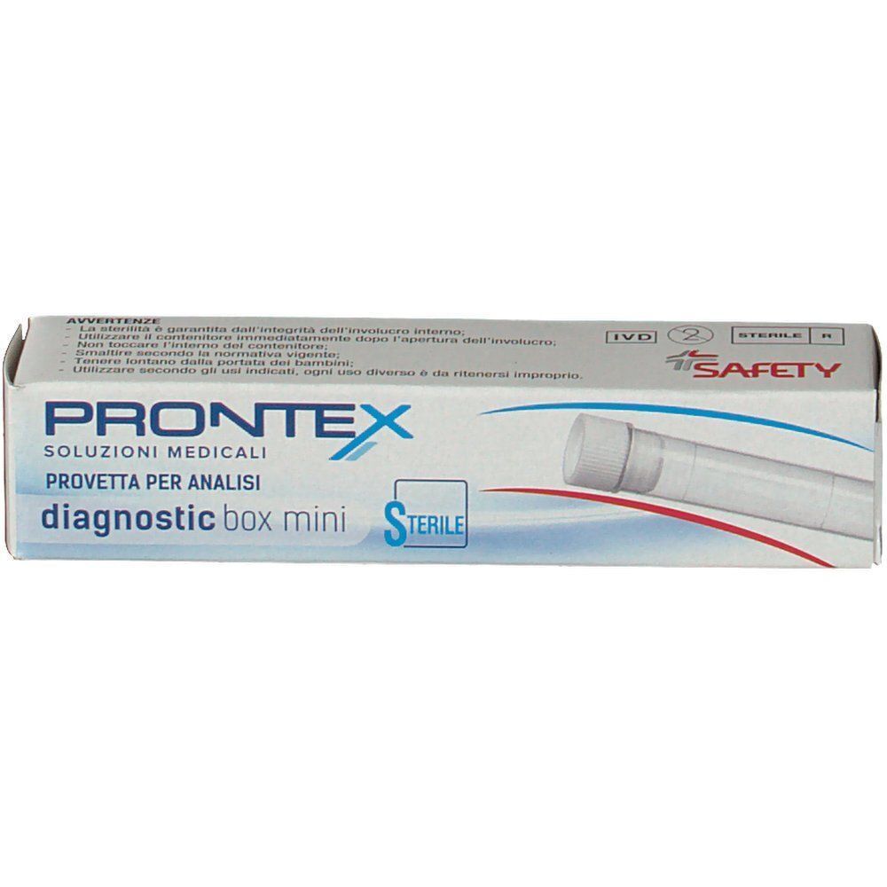Tre unità PRONTEX diagnostic box mini sterili in confezioni singole.