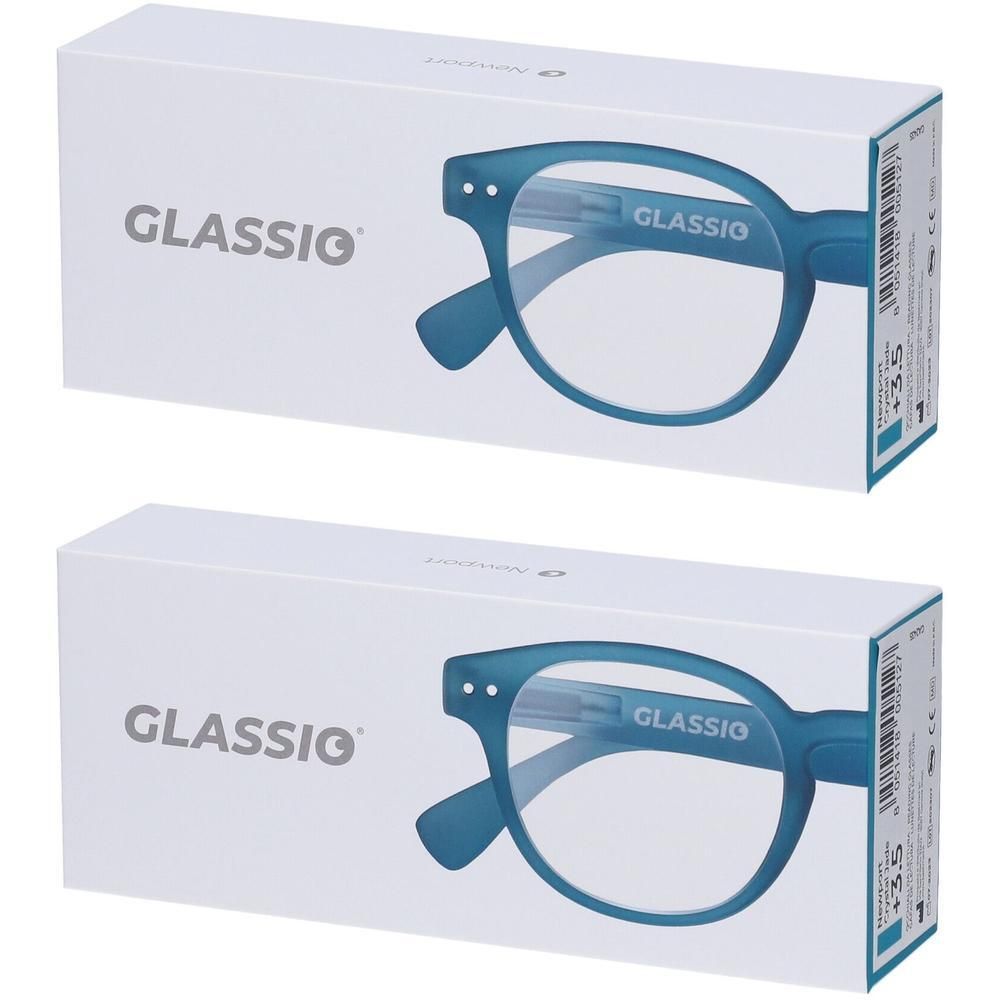 Occhiali da Lettura Glassio Newport Colore Crystal Jade Gradazione +3,5