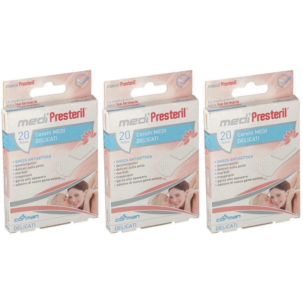 MediPresteril® Cerotti Medi Delicati 7 x 2 cm