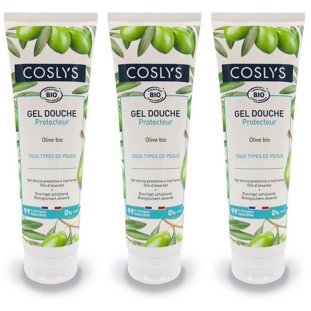 Coslys Gel Doccia Protettivo e Nutriente con Olio di Oliva Bio