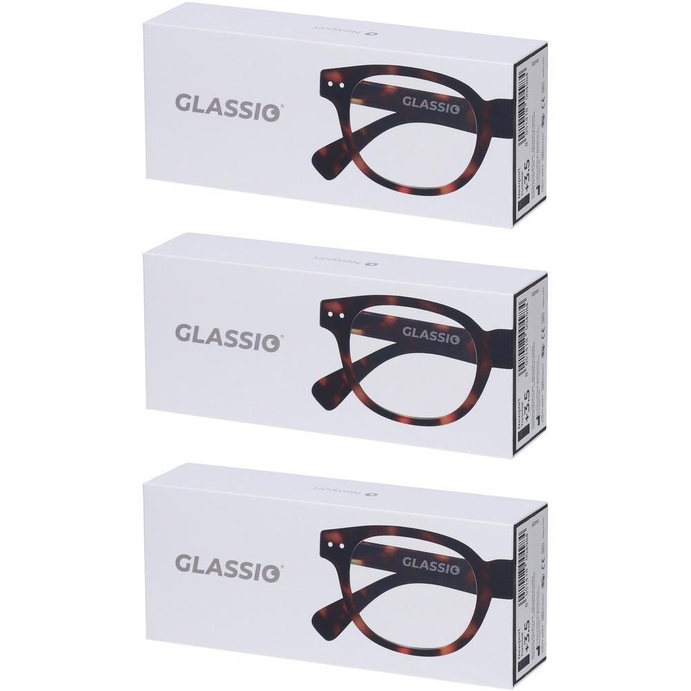 Occhiali da Lettura Glassio Newport Colore Tortoise Gradazione +3,5