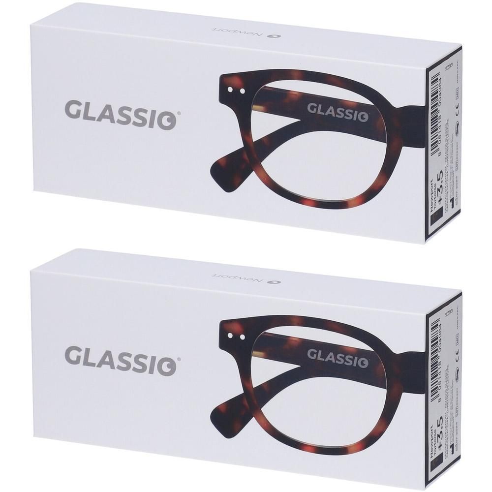 Occhiali da Lettura Glassio Newport Colore Tortoise Gradazione +3,5
