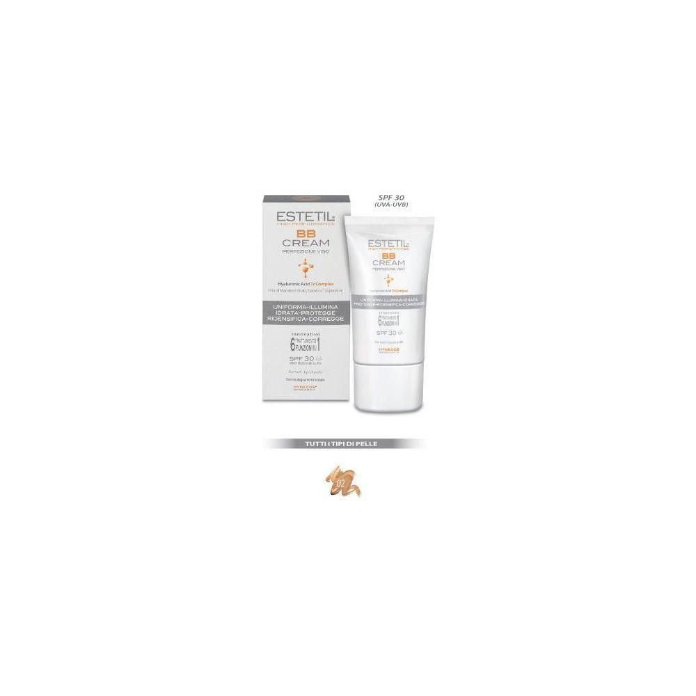 Estetil BB Cream tubo e scatola con indicazione SPF 30.